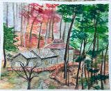 Custom House Watercolor by L. Ashcraft Studio