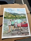 Custom Portrait Watercolor by L. Ashcraft Studio